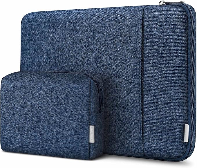 Inateck 360° Protective Laptop Bag with Accessory Bag, Compatible with 14-inch MacBook Pro/Max M4 M3 M2 M1 2021-2024, Blue