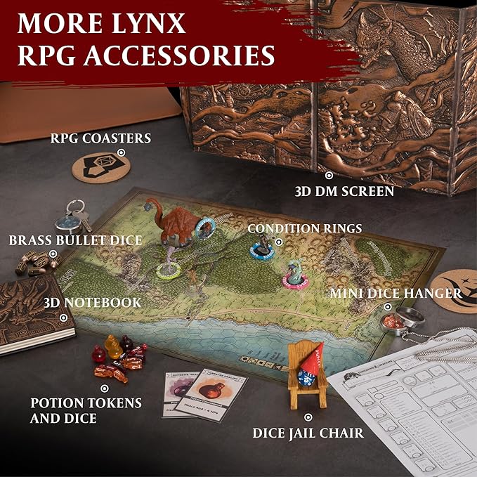 DND Notebook / Journal, Unique 200 Page Book with 3D Pink Phoenix Embossed Faux Leather Cover with Pen- Ideal for Dungeons & Dragons / D&D. Great RPG Accessories Gift for DM's & Players, Men or Women