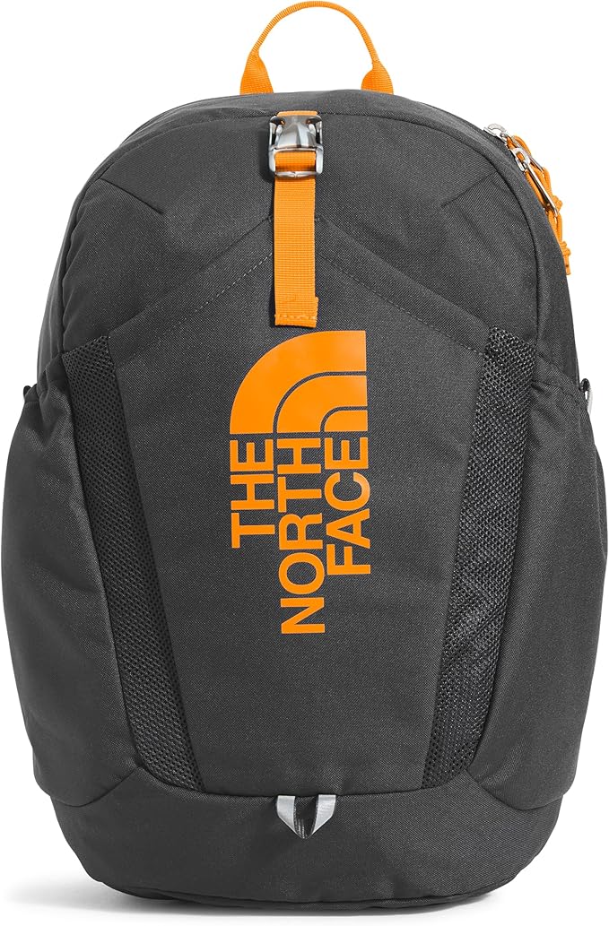 THE NORTH FACE Teen Mini Recon Backpack, Asphalt Grey/Cone Orange-NPF, One Size