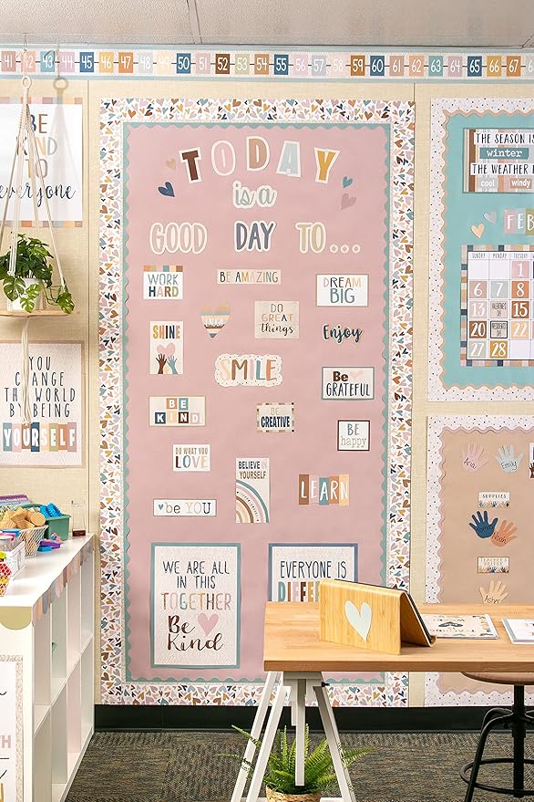 Teacher Created Resources Calming Blue Scalloped Rolled Border Trim (TCR8907)