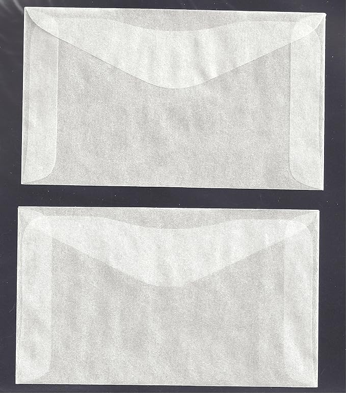 100 Glassine Envelopes #3 (4 1/4 x 2 1/2)