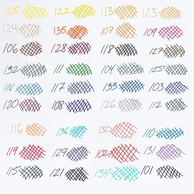 Pentel Arts Color Pen, 6 Color Set (S360-6)