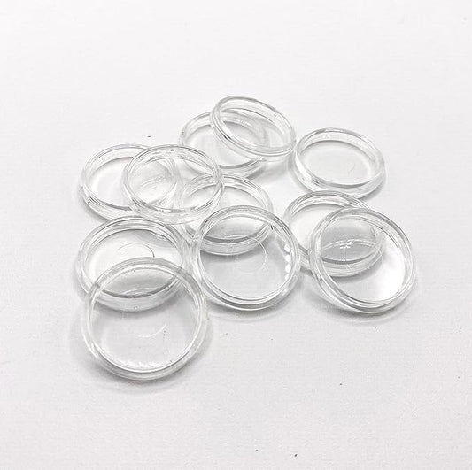 Discbound Expansion Discs, 1.1 Inch, Suitable for Customized Discbound Notebooks Planners Journals Scrapbooking, Fits All Disc Bound Planner Systems, Plastic, Clear Pack of 11