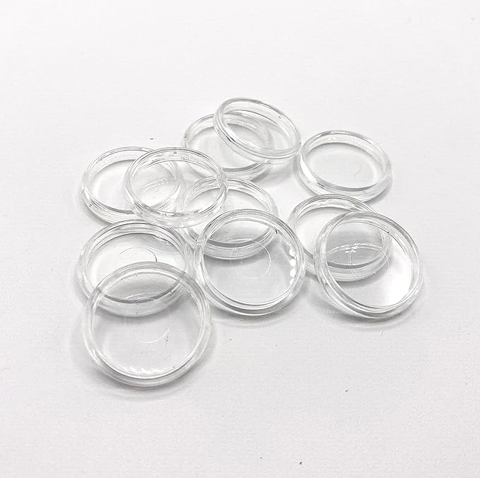 Discbound Expansion Discs, Suitable for Customized Disc Bound Notebooks Planners Journals Binders Scrapbooking, Clear, Plastic, Pack of 11 (1.5 Inch (38mm))