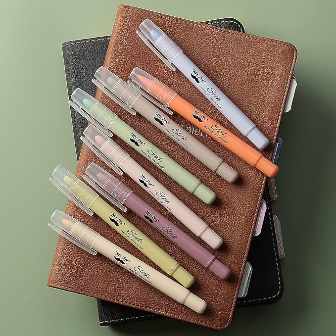 Mr. Pen- Gel Highlighter, 8 Pack, Pastel Colors, Bible Highlighters No Bleed, Assorted Colors, Pastel Quick Dry Highlighter, Bible Markers