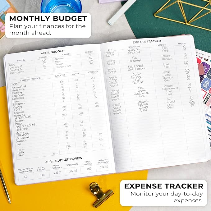 Clever Fox Planner PRO Premium Jan 2025-Jan 2026 – Luxurious Weekly, Monthly & Budget Agenda Organizer for Productivity & Reaching Goals, A4 Hardcover + Keepsake Box – Rose Gold