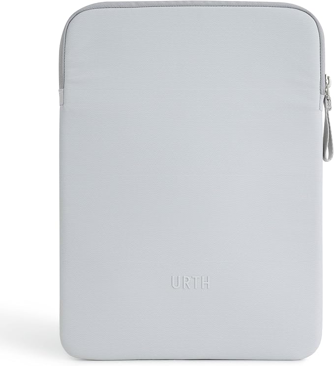 Urth Naos Laptop Sleeve - 15-16 Inch Padded, Water Resistant, Recycled Laptop Case Compatible with MacBook Air/Pro in Ash Grey