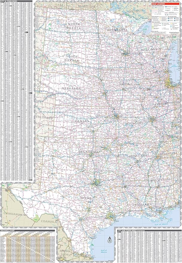 Rand McNally Easy to Read: Central United States Folded Map